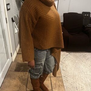 Cozy Brown Turtleneck Sweater